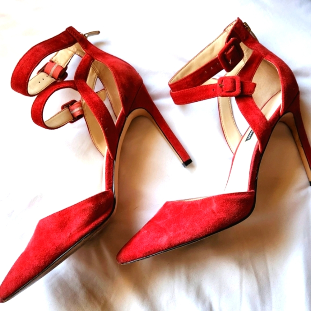 Elegant Red Women's Heels